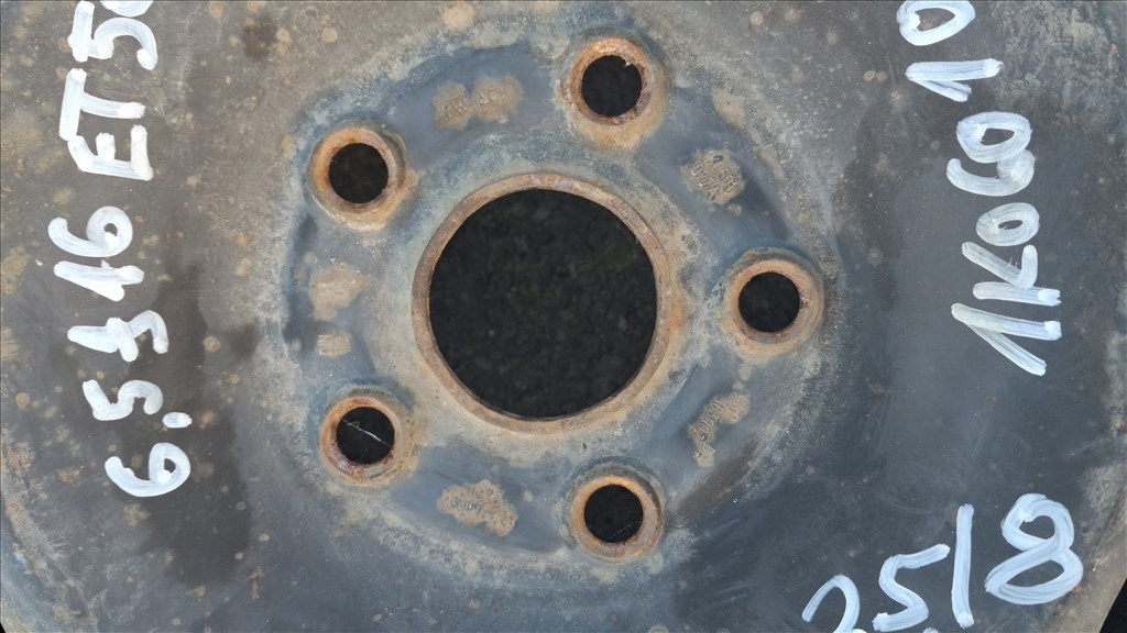 Audi A4 (B6) 16 os lemezfelni 6.5 J 16, ET 50,  1K0 601 027 A 1k0601027a 4. kép