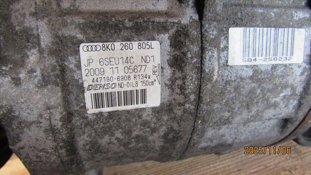 Audi A4 (B8 - 8K) 2.0 TDI quattro klímakompresszor 8k0260805l 2. kép