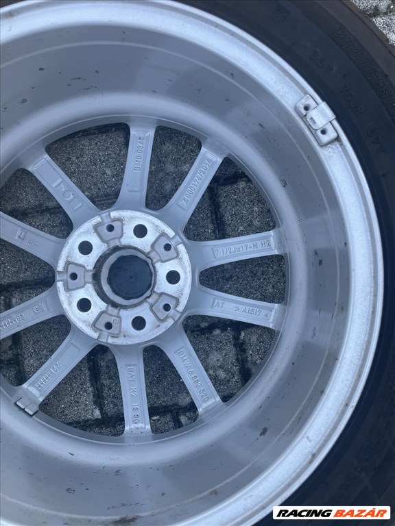  17" újszerű (gyári felni) alufelni, rajta 225/50 használt Bridgestone nyári gumi gumi  2. kép