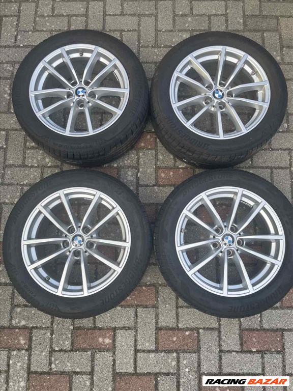  17" újszerű (gyári felni) alufelni, rajta 225/50 használt Bridgestone nyári gumi gumi  3. kép