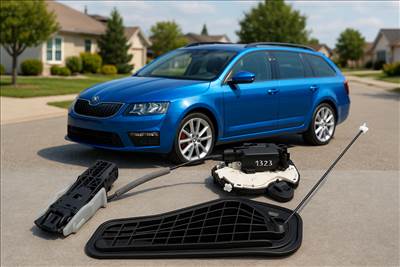 Skoda Octavia III, Volkswagen Passat B8 jobb hátsó ajtózár modul oe5e0839016 06d5e0839016