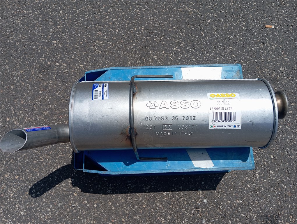 Peugeot 106, Citroen Saxo hátsó kipufogó dob (Új) 4. kép