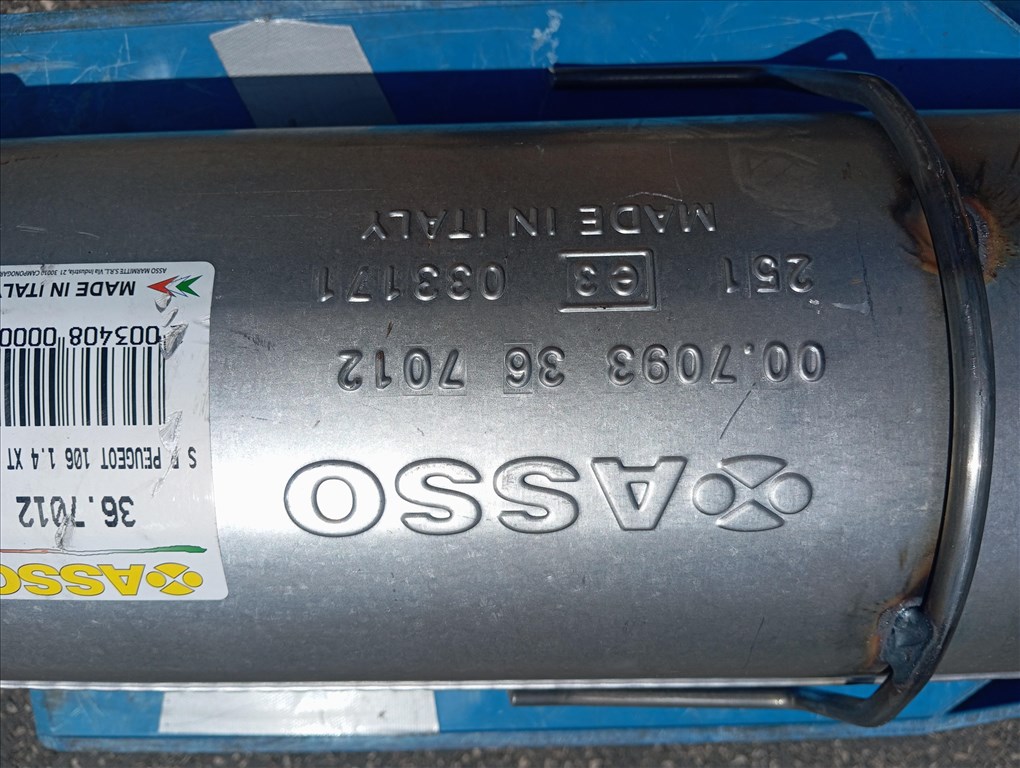 Peugeot 106, Citroen Saxo hátsó kipufogó dob (Új) 5. kép