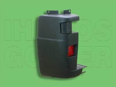 Fiat Ducato 2002-2006 - Hátsó lökhárító sarok bal fekete, prizmával