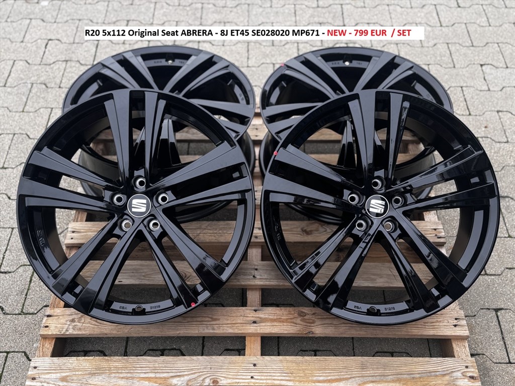 R20 5x112 Original Seat ABRERA - 8J ET45 SE028020 MP671 új alufelnik felnik 20" 20col 1. kép