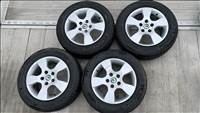 Skoda 15" 5x112 alufelnik 1Z0601025 rajta 205/60 használt Michelin nyári gumi gumi 