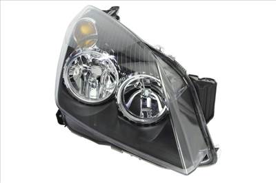 Opel Astra H 2004-2014 utángyártott új jobb első fényszóró H7/H1 fekete házas (motorral) TYC 93190387