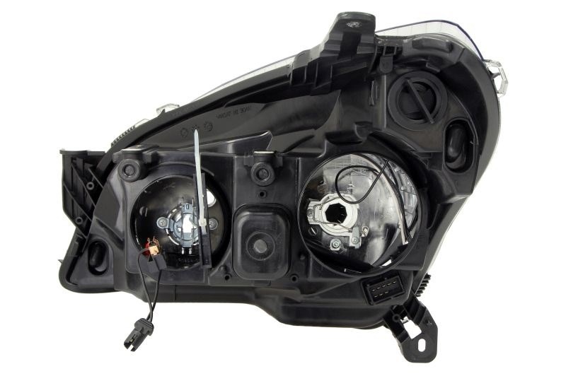 Opel Astra H 2004-2014 utángyártott új jobb első fényszóró H7/H1 fekete házas (motorral) TYC 93190387 2. kép