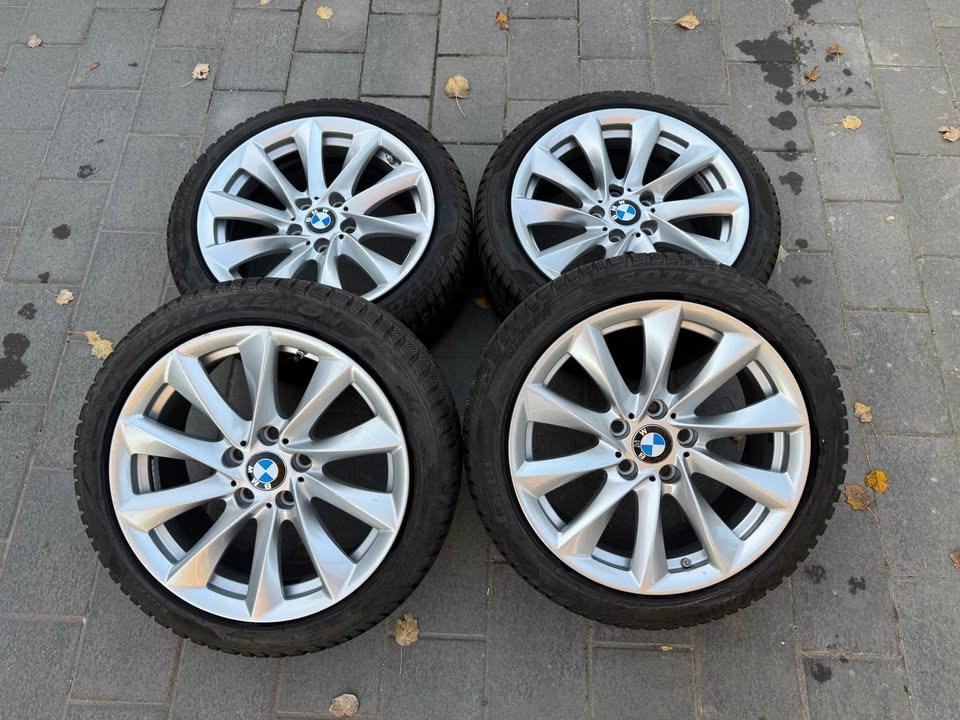  BMW Turbine Styling 415 18" újszerű alufelni, rajta 225/45 újszerű Pirelli téli gumi 1. kép