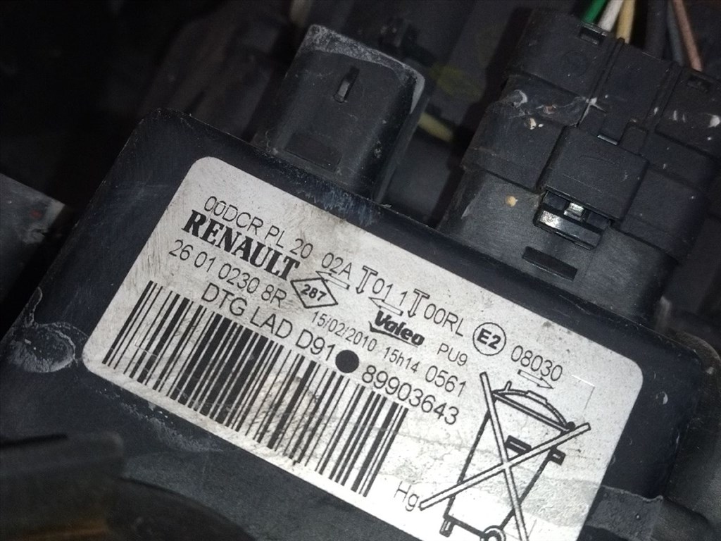 Renault Laguna Coupé 2008-2015 jobb xenon fényszóró.Szép állapotú 260102308r 89903643 4. kép
