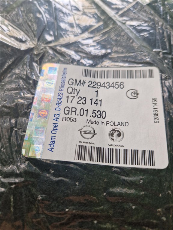 Opel Insignia A szövet szőnyeg garnitúra  22943456 1723141 2. kép