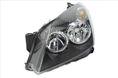 Opel Astra H 2004-2014 utángyártott új bal első fényszóró H7/H1fekete házas (motorral) TYC 93190386