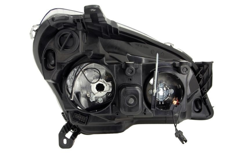Opel Astra H 2004-2014 utángyártott új bal első fényszóró H7/H1fekete házas (motorral) TYC 93190386 2. kép