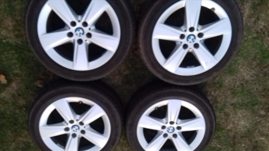  5x112 lyukosztású 7,5JJ 17" használt BMW 1 és 2 széria (gyári felni) alufelni +TPMS 1. kép