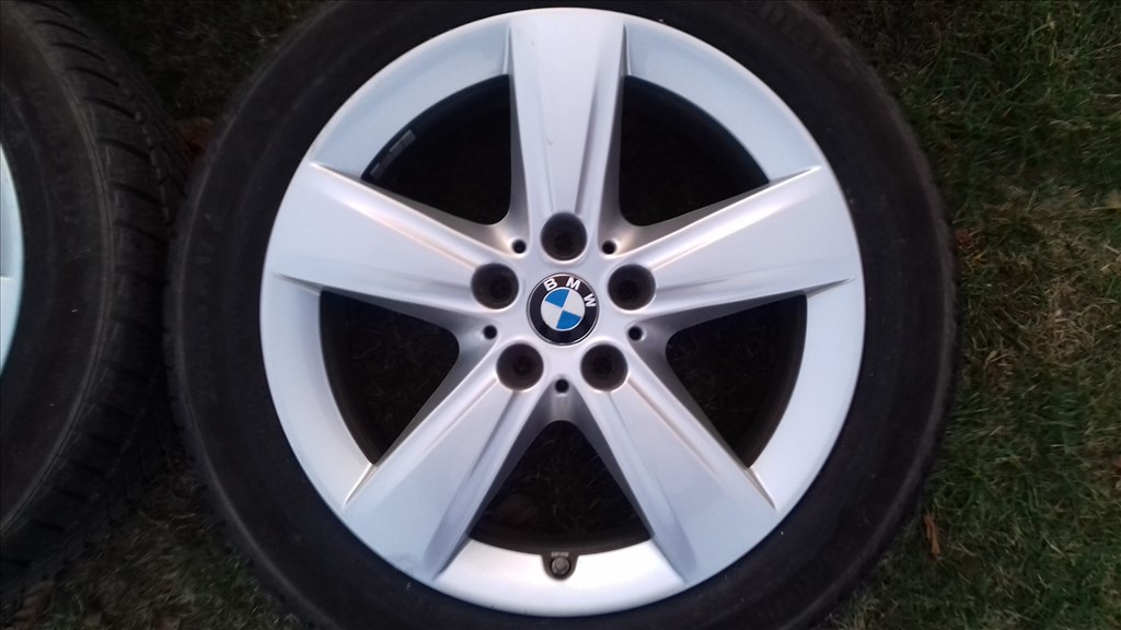  5x112 lyukosztású 7,5JJ 17" használt BMW 1 és 2 széria (gyári felni) alufelni +TPMS 2. kép