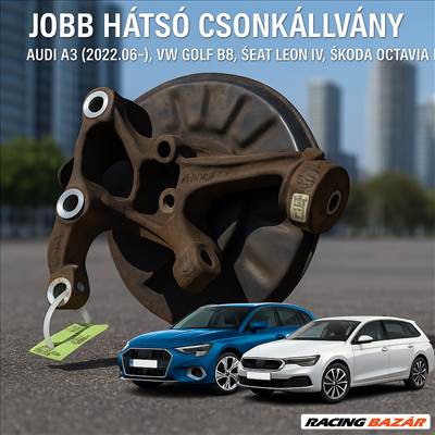 VW B8 jobb hátsó csonkállvány jó még: Audi A3 2022.06  5q0505436 24000920