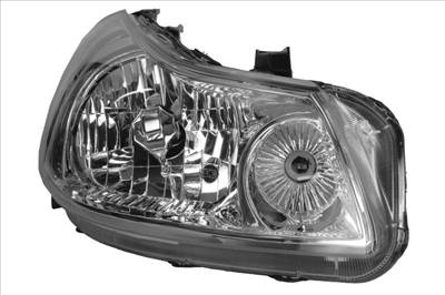 Fiat Sedici 2006-2009, Suzuki SX4 2006-2014 utángyártott új jobb első fényszóró H4 motorral (Valeo-tip) TYC 71742246