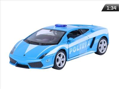 1:34-es modell, LAMBORGHINI Gallardo LP560-4, POLICE, kék (A876LAGPN)