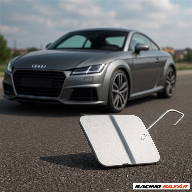 Audi TT 8S (nem S-line kivitel) első lökhárító vonószem takarófedél  8s0807241gru 3850424 1. kép
