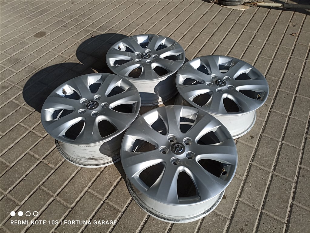 5x115 17" Opel használt alufelni garnitúra 2. kép