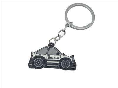Toyota AE86 cartoon kulcstartó kulcs tartó