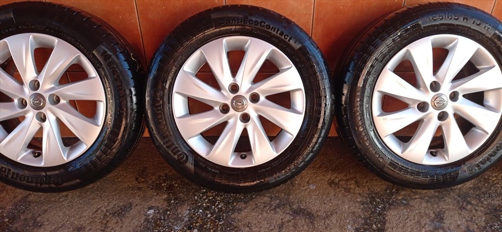 OPEL CORSA E 15" ALUFELNI 4X100 NYÁRI 185/65R15 GUMIVAL OLCSÒN!! 4. kép
