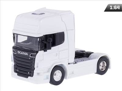 Scania V8 R730 kamion modell 1:64 fehér