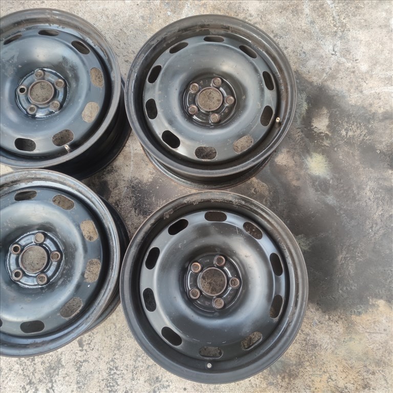 5x100 15 Gyári Skoda,Volkswagen,Seat lemezfelni 25000ft a 4db/15/ 2. kép