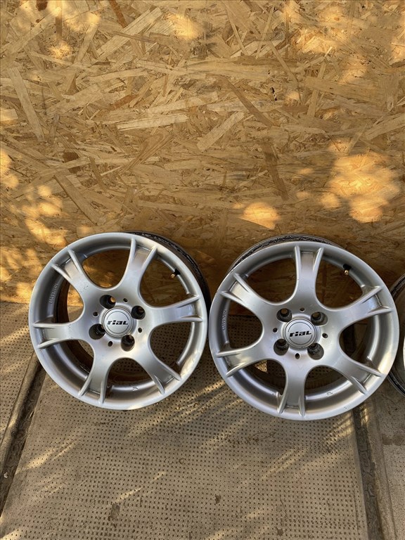  4x100 lyukosztású 6,5JJ 15" használt Rial alufelni 3. kép