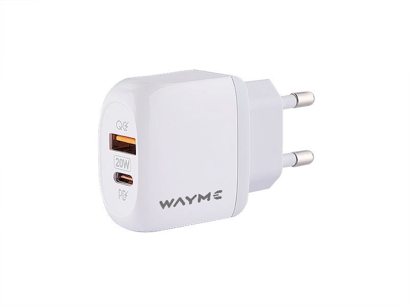 WAYME hálózati töltő 20W USB-C PD + QC3.0 1. kép
