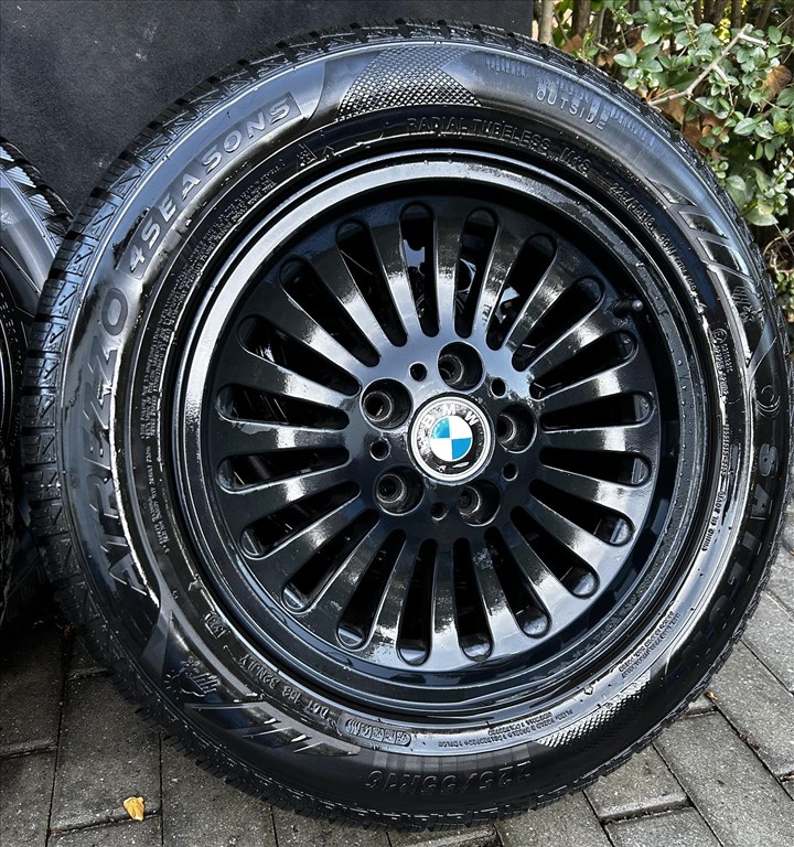  5x120 lyukosztású 16" újszerű (gyári felni) alufelni, rajta 225/55 használt téli gumi gumi  5. kép