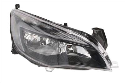 Opel Astra J 2012-2020 utángyártott új jobb első fényszóró 2H7 fekete h.+LED (motorral) TYC 39005838