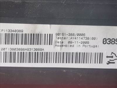 Opel Astra J 1.7 CDTI OPEL ASTRA J Fűtés Vezérlő Modul 13340389 901513880006