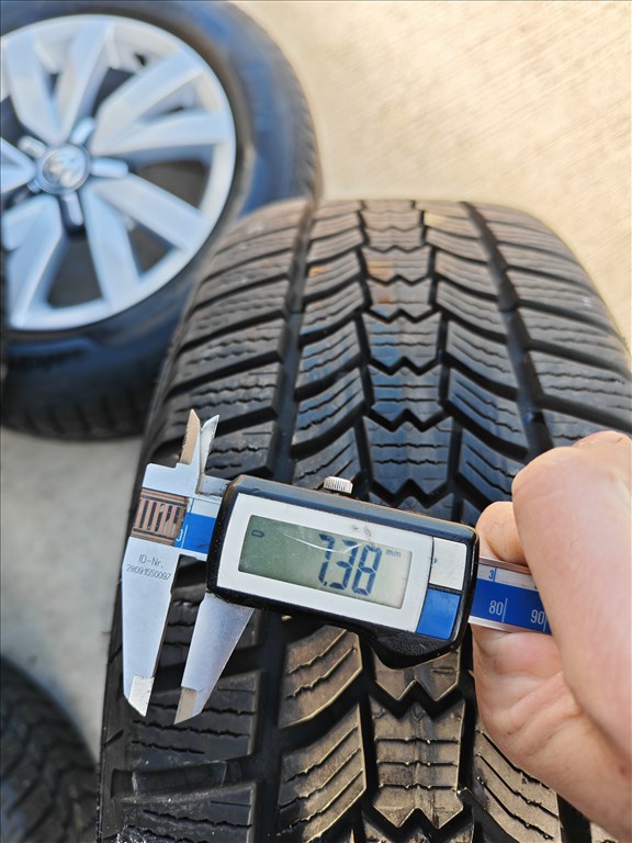 16" 5x112 VW "Aragon" Passat B8 gyári alufelni szett téligumikkal! 5. kép