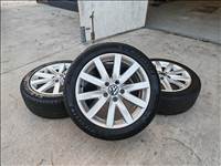 17" 5x112 VW "Porto" gyári alufelni szett nyárigumikkal!