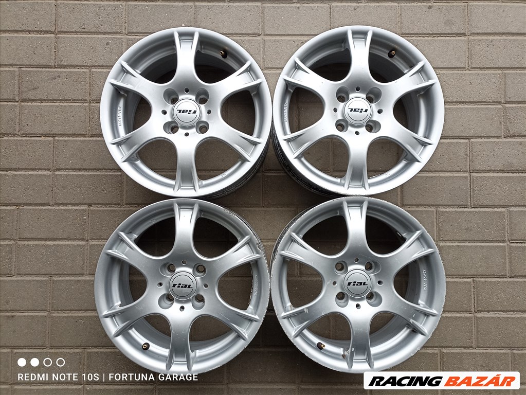 4x100 15" Rial használt alufelni garnitúra 1. kép