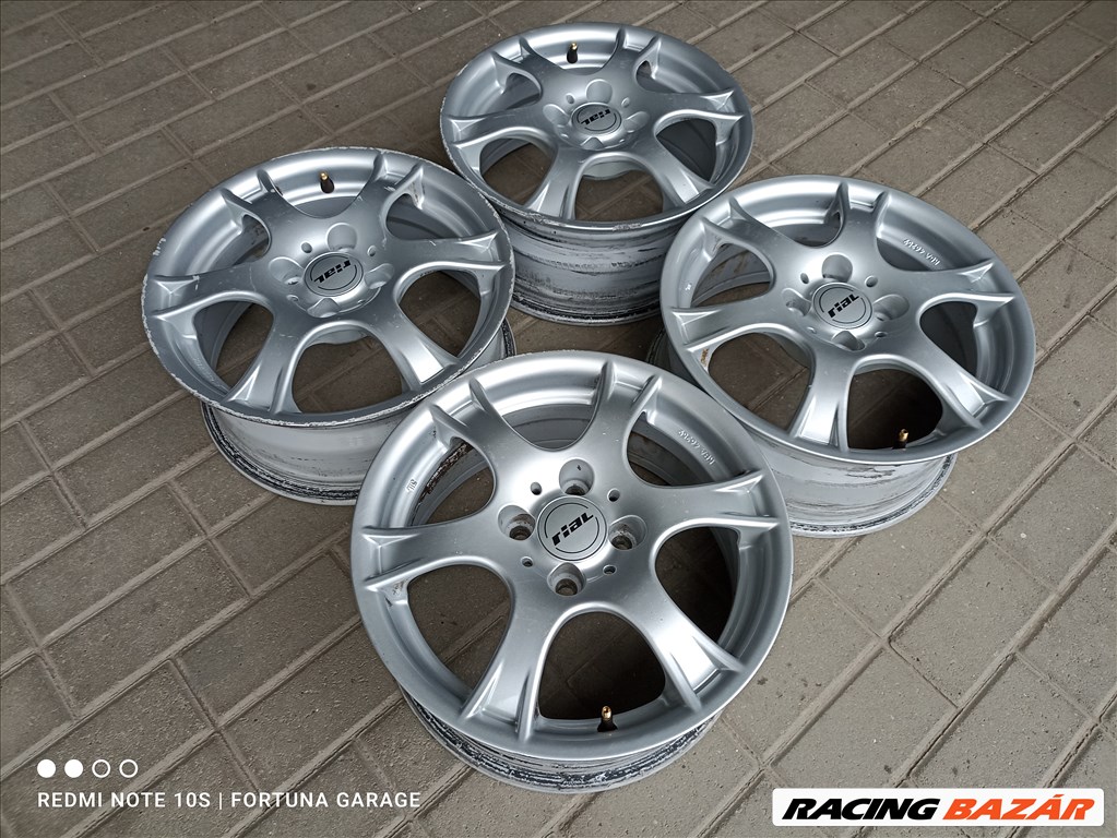 4x100 15" Rial használt alufelni garnitúra 2. kép