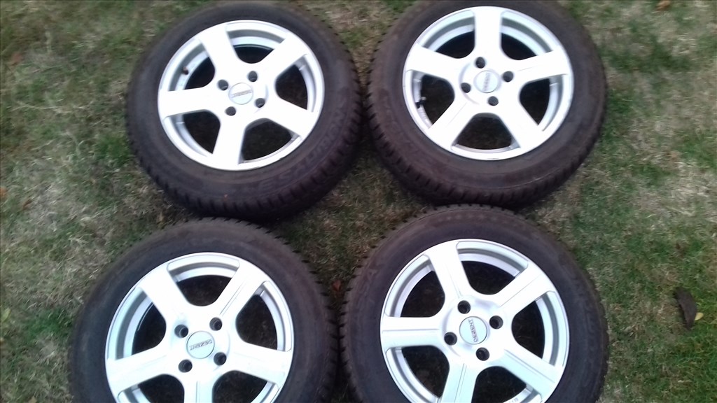  4x108 lyukosztású 6,5JJ 15" használt alufelni téli gumival Ford típusaira 1. kép