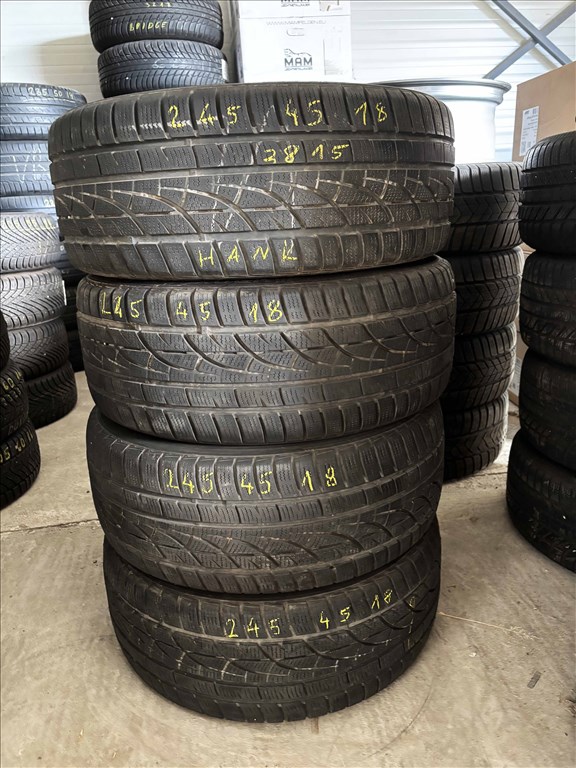 245/45 r18 Hankook téligumi garnitúra eladó 245/45r18 4db 5. kép