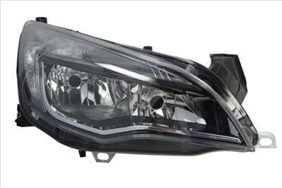 Opel Astra J 2012-2020 utángyártott új jobb első fényszóró 2H7 fek.h.króm ker. (motorral) DEPO 1216729