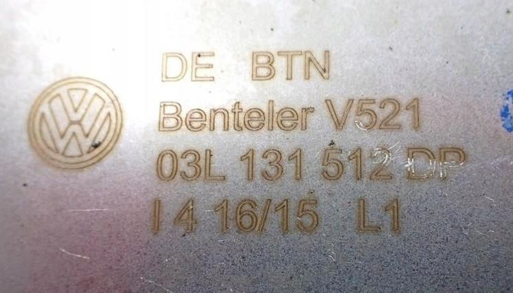 Skoda Roomster, Fabia II 1.6 TDI CAY CAYA CAYB CAYC CAYD egr hűtő, egr szelep 03l131512dp 03L131512DP 3. kép