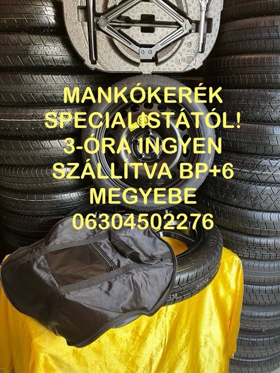 Mazda CX-5 (KF) Mazda CX60 Új 19" Collos mankókerék pótkerék emelő készlet kerékkulcs vonószem 1. kép