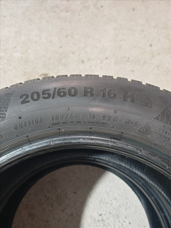  205/6016" használt Continental téli gumi gumi 4. kép