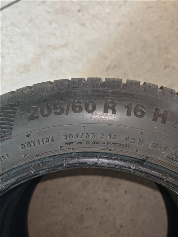  205/6016" használt Continental téli gumi gumi 8. kép