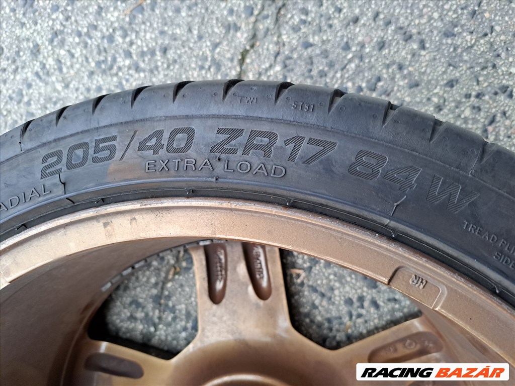 4db 4x108 17" Peugeot Citroën Gyári Alufelni 205/40 ZR17 nyári gumival Eladó!!! 7Jx17 65,1mm  5. kép