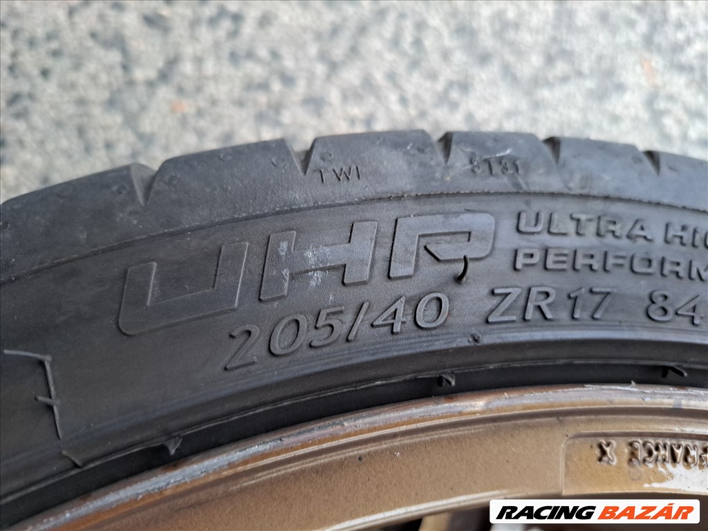 4db 4x108 17" Peugeot Citroën Gyári Alufelni 205/40 ZR17 nyári gumival Eladó!!! 7Jx17 65,1mm  6. kép