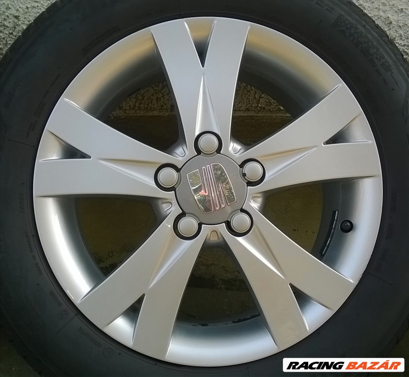  Eladó 4db 16-os 5x112-es Seat alufelni 215/55r16 Bridgestone nyári gumival 2. kép