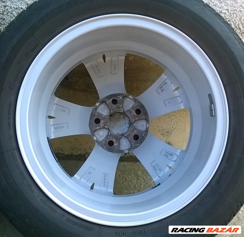  Eladó 4db 16-os 5x112-es Seat alufelni 215/55r16 Bridgestone nyári gumival 4. kép