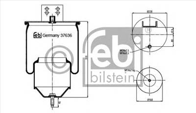 FEBI BILSTEIN 37636 - Légrugó rugótömb VOLVO