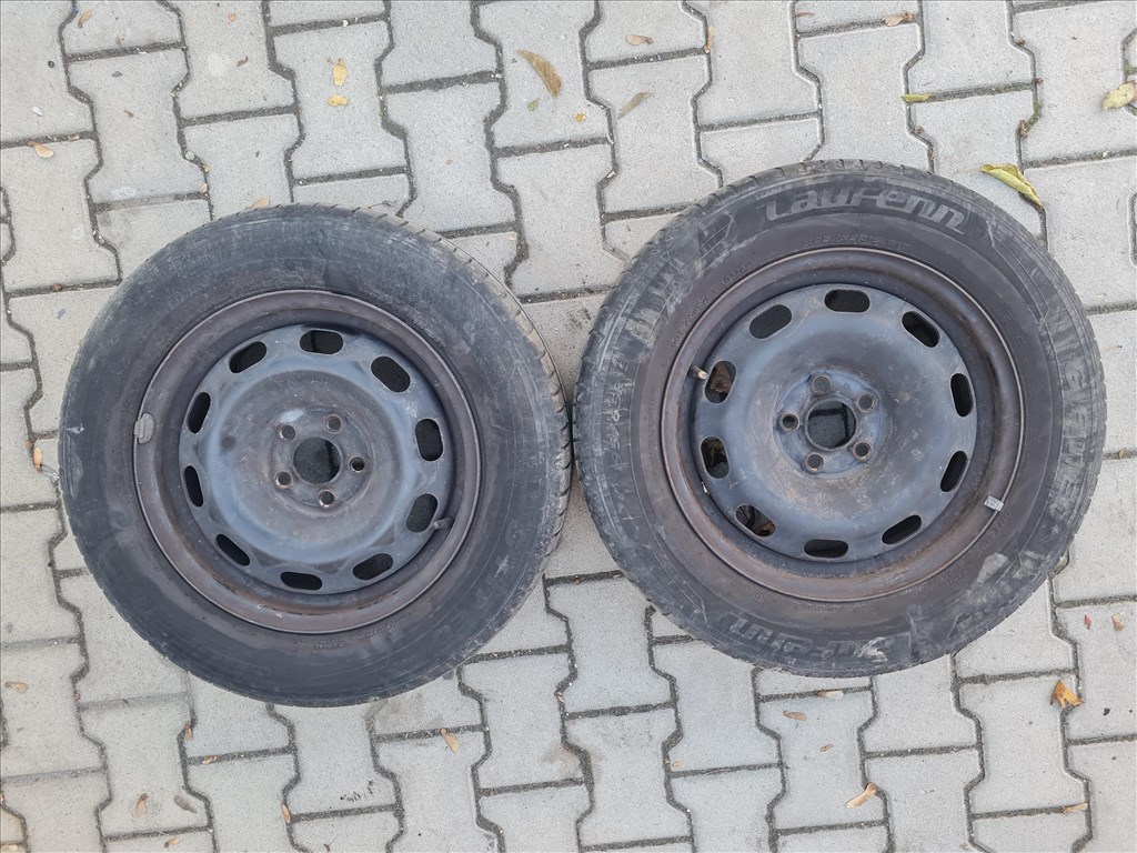  5x100 15" gyári lemezfelni, 195/65 Laufenn nyári gumi pár (25517) 1. kép
